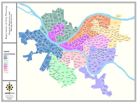 city of pittsburgh district map.